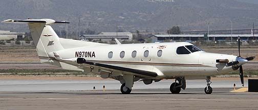 Native Air Pilatus PC-12-45 N970NA, Phoenix-Mesa Gateway Airport, March 11, 2011